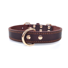 Real Leather Heavy Duty Dog Collar For Small Medium Large Dogs