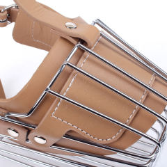 Stainless steel dog muzzle for dogs, anti-bite and anti-barking muzzle for large dogs