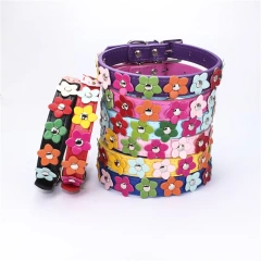 Personalised pu leather dog collar wholesale dog collar buckles
