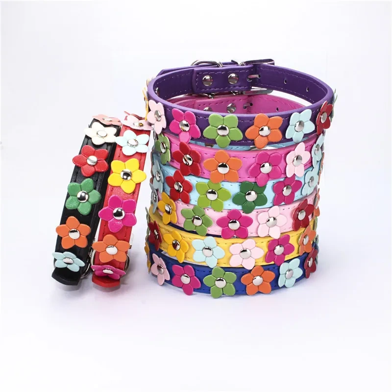 Personalised pu leather dog collar wholesale dog collar buckles