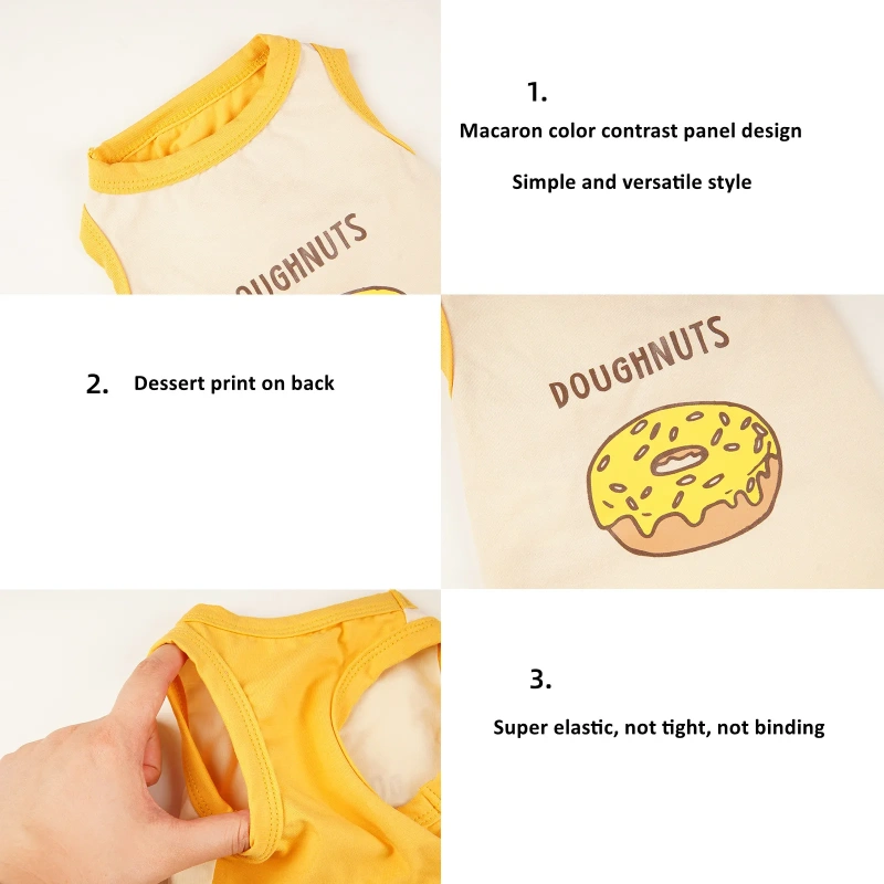 New Pet Apparel Accessories Summer Dog T shirt Factory Wholesale Cheaper Price Soft Comfortable Cotton Cool Pet Clothes Dog Vest