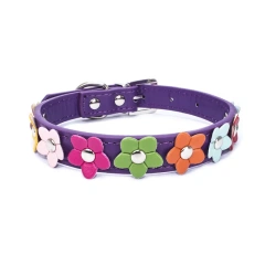 Personalised pu leather dog collar wholesale dog collar buckles