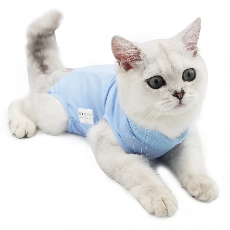 Recovery Cat  Surgical Abdominal Wounds Pet Clothes  Accessories Postoperative Surgical Professional Recovery Cat Clothes