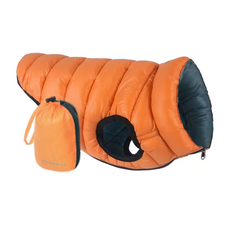 High Quality New Pet Clothes Dog Puffer Coat Double Side Reversible Coats For Winter Fashion Thicker Warm Pet Jacket With Bag