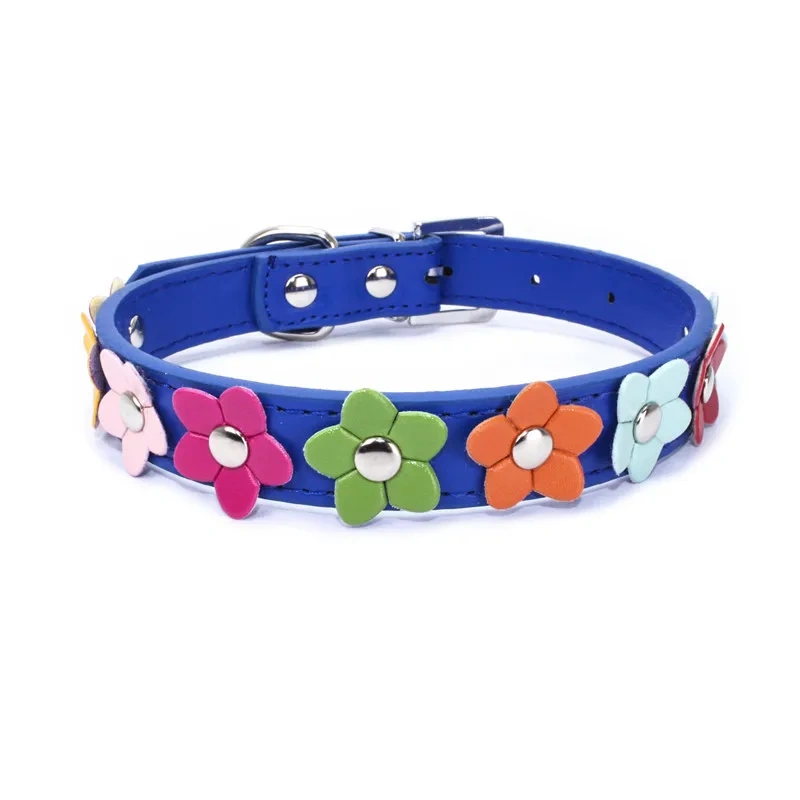 Personalised pu leather dog collar wholesale dog collar buckles