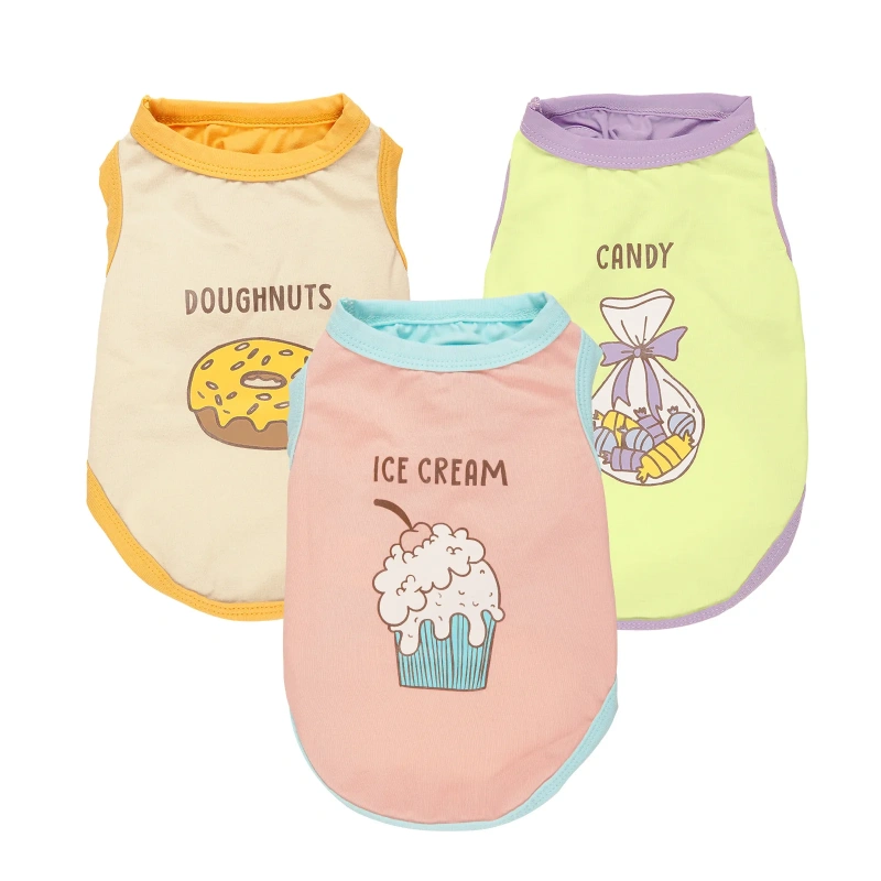 New Pet Apparel Accessories Summer Dog T shirt Factory Wholesale Cheaper Price Soft Comfortable Cotton Cool Pet Clothes Dog Vest