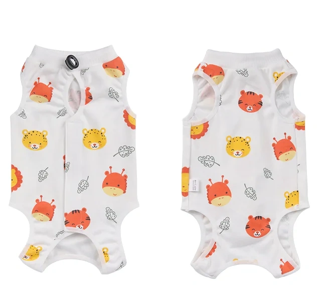 Customized oem cat hospital gown Harness Cat neuter suit for cat Sterilization operation  with pet accessories
