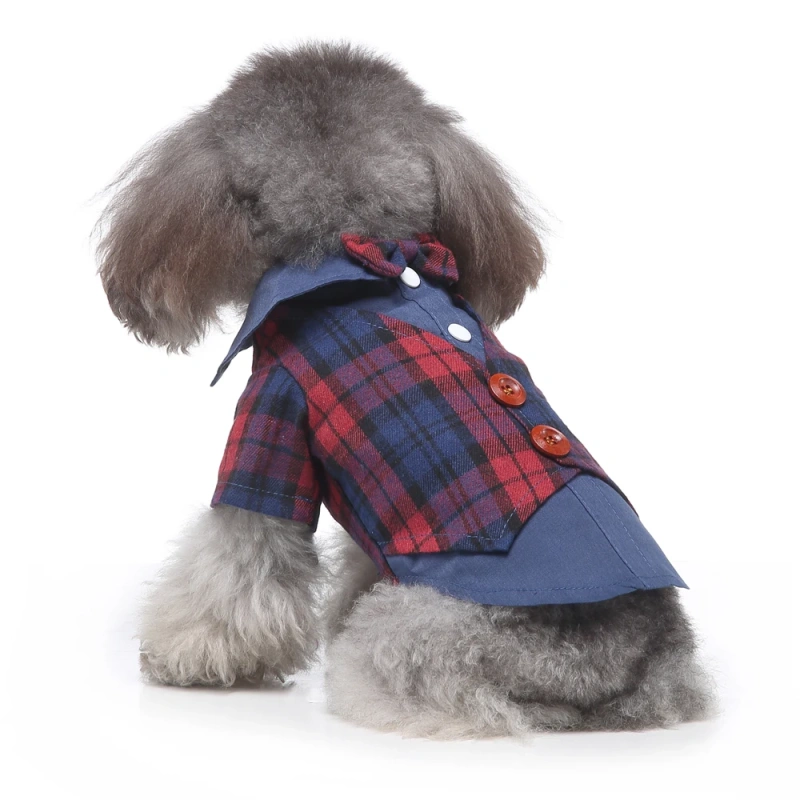 Factory Wholesale OEM Customized Pet Products New Design Dog Clothes Dress Tuxedo Wedding Dress Suit Teddy Clothing