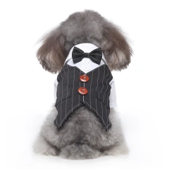 Factory Wholesale OEM Customized Pet Products New Design Dog Clothes Dress Tuxedo Wedding Dress Suit Teddy Clothing