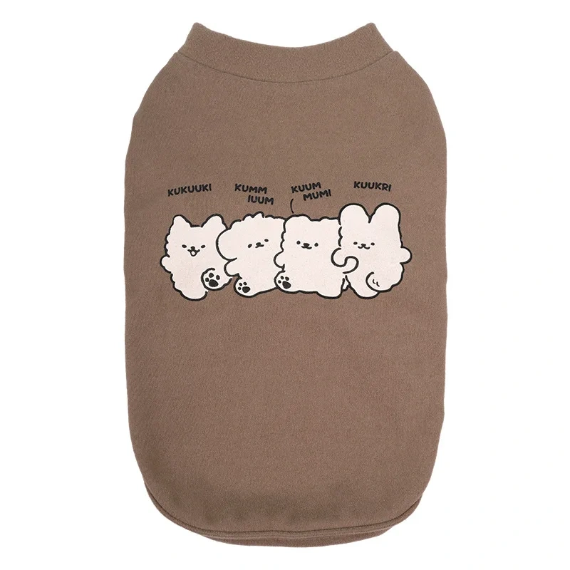 Wholesale Autumn And Winter New Soft Comfortable Print Dog T shirts For Puppy High Quality Pet Apparel Accessories Dog Clothes