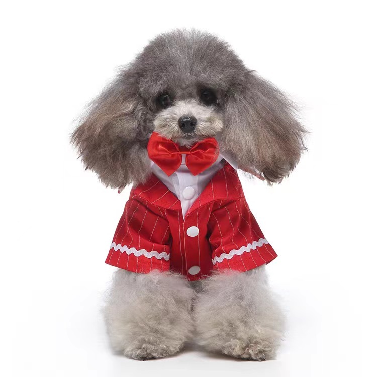 New Design Dog Clothes Dress Tuxedo Wedding Dress Suit Teddy Clothing