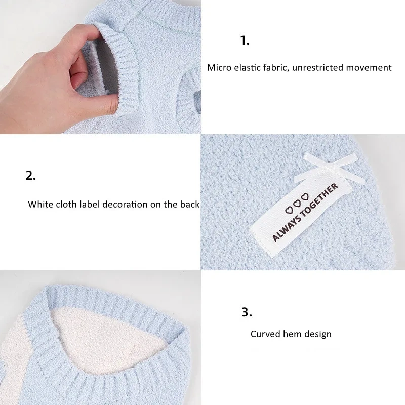 High Quality Luxury Pet Clothes Soft Wool Dog Sweater For Autumn Winter Fashion Flower Warm Dog Sweater Pets Coat Wholesale