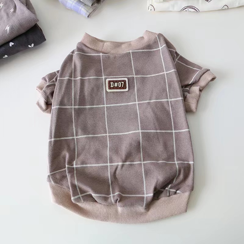 New Design 18 styles Versatile Fat Dog Clothes  Bago Koki Garfield Cat Bulldog Home wear Cotton T-shirt Pet Clothes For Autumn