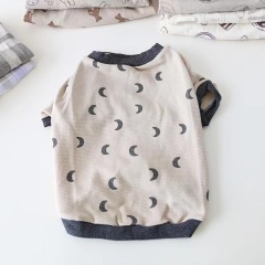 New Design 18 styles Versatile Fat Dog Clothes  Bago Koki Garfield Cat Bulldog Home wear Cotton T-shirt Pet Clothes For Autumn
