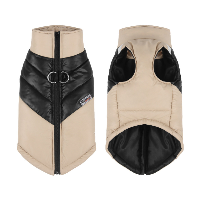Winter Warm Puppy Big Medium Waterproof Dog Jacket Coat Vest Wholesale Dog Clothes with D Ring