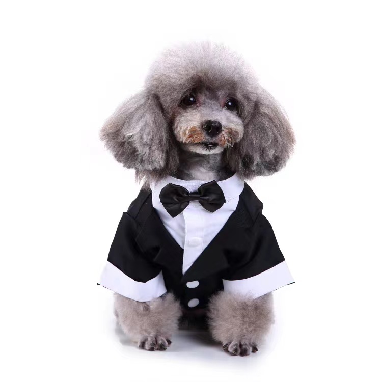 New Design Dog Clothes Dress Tuxedo Wedding Dress Suit Teddy Clothing