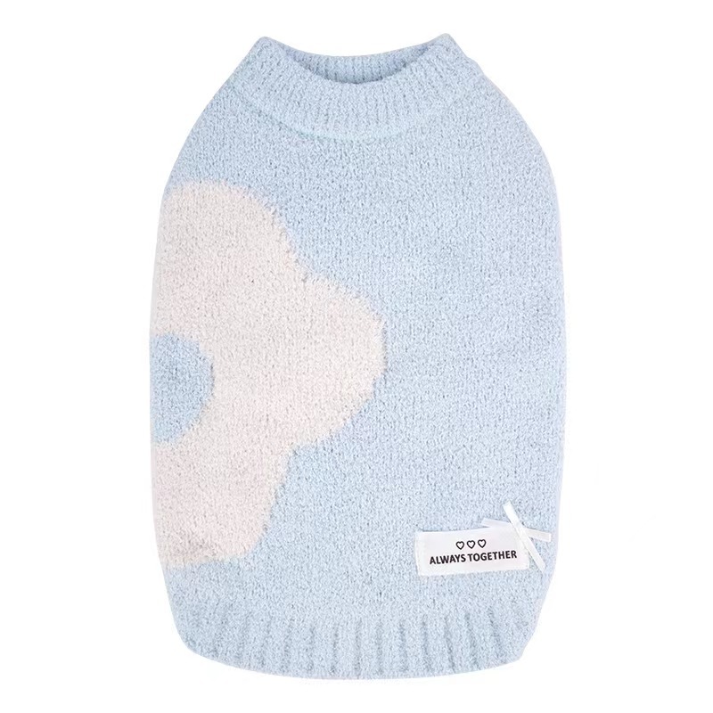 High Quality Luxury Pet Clothes Soft Wool Dog Sweater For Autumn Winter