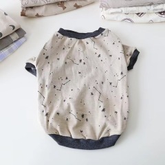 New Design 18 styles Versatile Fat Dog Clothes  Bago Koki Garfield Cat Bulldog Home wear Cotton T-shirt Pet Clothes For Autumn