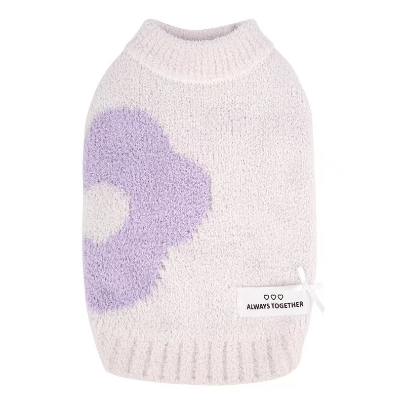 High Quality Luxury Pet Clothes Soft Wool Dog Sweater For Autumn Winter