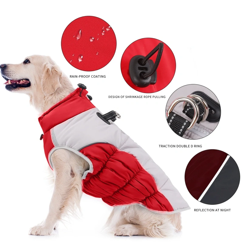 Designer Dog Clothing Luxury Winter Dog Clothes Pet Jacket Waterproof for Small and Big Dog cotton Coat pet Apparel