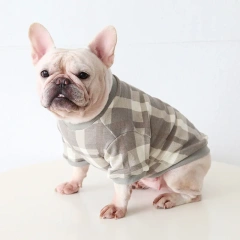 New Design 15 styles Versatile Fat Dog Clothes  Bago Koki Garfield Cat Bulldog Home wear Cotton T-shirt Pet Clothes For Autumn