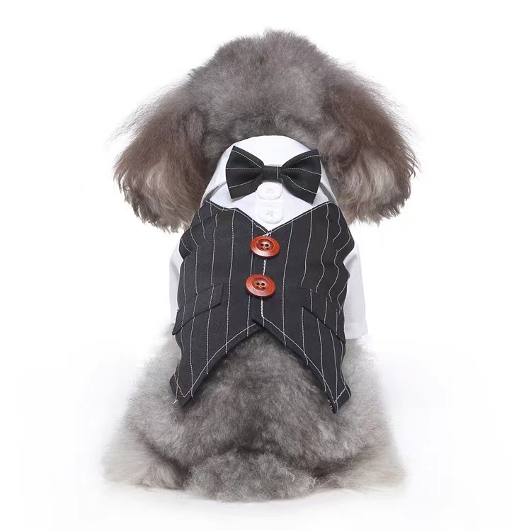New Design Dog Clothes Dress Tuxedo Wedding Dress Suit Teddy Clothing