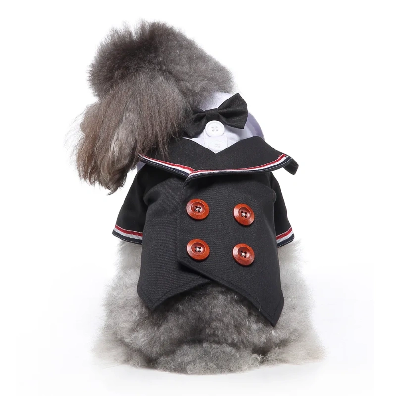 Factory Wholesale OEM Customized Pet Products New Design Dog Clothes Dress Tuxedo Wedding Dress Suit Teddy Clothing