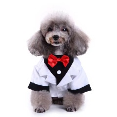 New Design Dog Clothes Dress Tuxedo Wedding Dress Suit Teddy Clothing