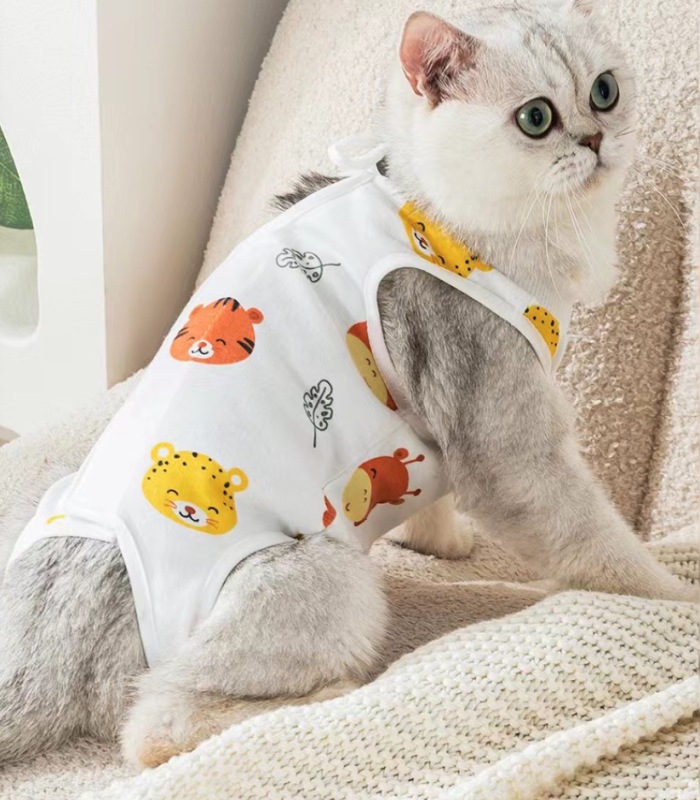 cat hospital gown Harness Cat neuter suit for cat Sterilization operation  with pet accessories