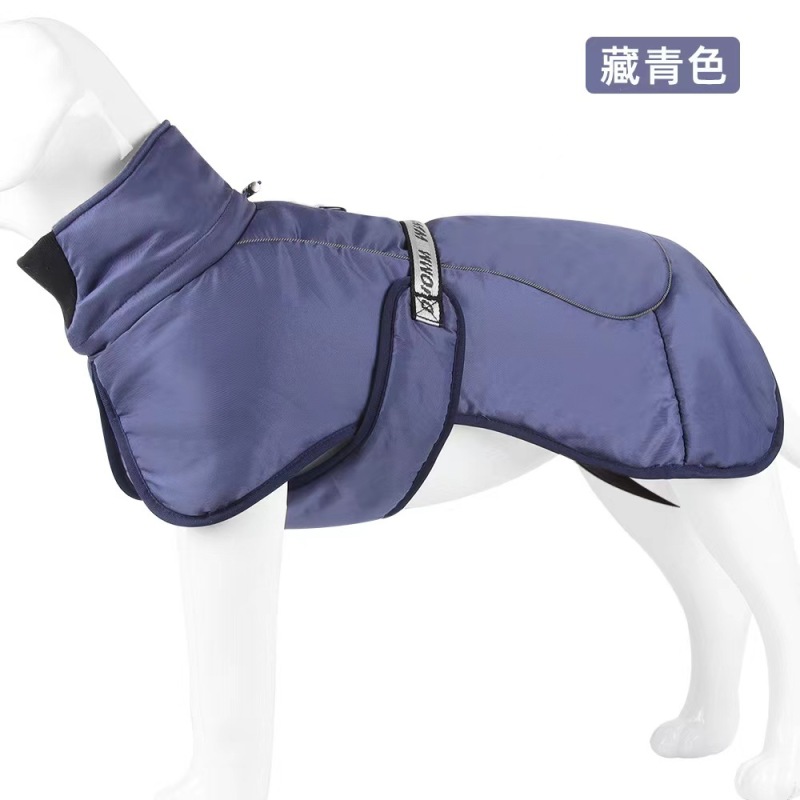 Windproof Reflective Plaid Snow Dog Clothes Breathable Windproof Snow-Proof Dog Cotton Coats Plenty Sizes for Large Dogs