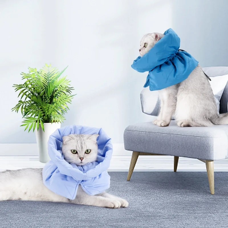 Cat Elizabethan Adjustable Collar Pet Dog Neck Cone Recovery Collar Anti-bite Protective Medical Neck Ring Pet Accessories