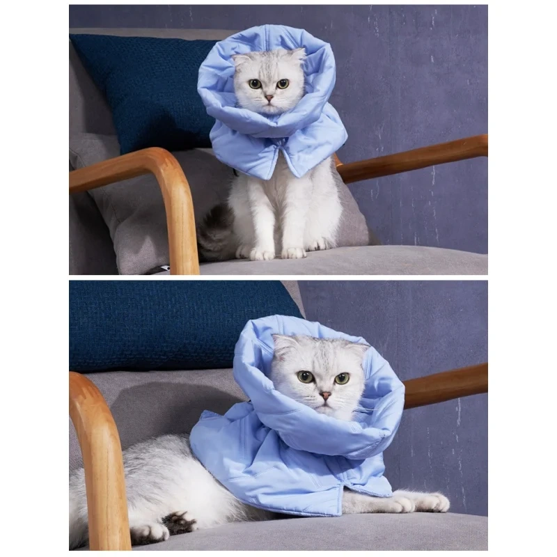 Cat Elizabethan Adjustable Collar Pet Dog Neck Cone Recovery Collar Anti-bite Protective Medical Neck Ring Pet Accessories