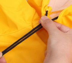 Pet Raincoat PU Reflective Waterproof Clothes Hooded Jumpsuit Rainwear for Small Medium Dogs