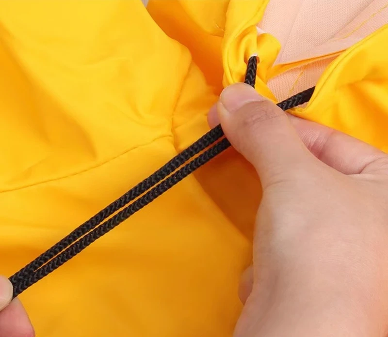 Pet Raincoat PU Reflective Waterproof Clothes Hooded Jumpsuit Rainwear for Small Medium Dogs