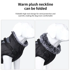 Dog Cool Funny Clothes For Large Dog Pet Jacket Plus Velvet Thickening Waterproof Warm