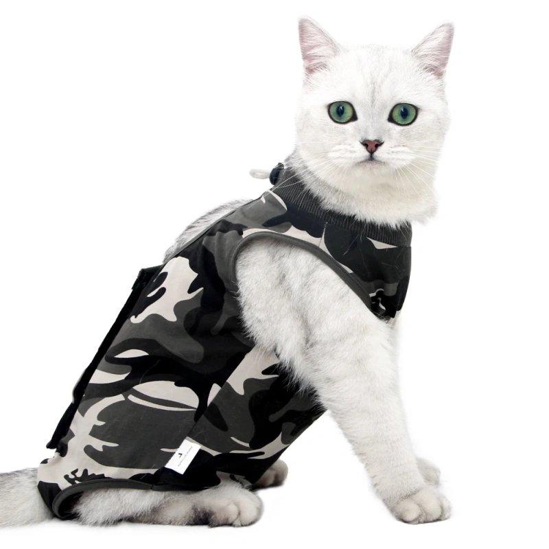 Pet clothes cat spay neuter suit cat postoperative suit row deduction weaning suit anti-licking camouflage home clothes cats