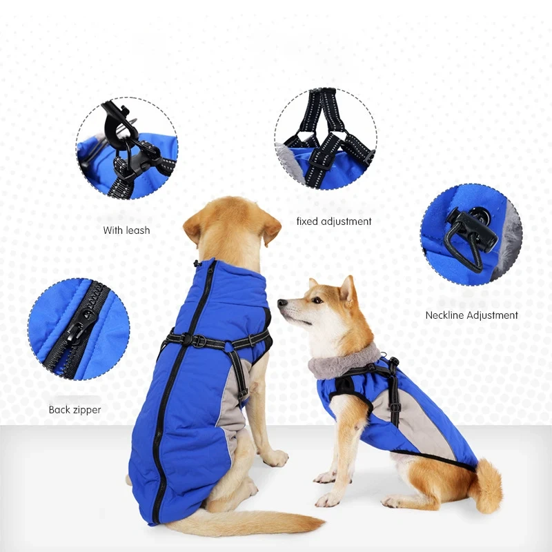 Hot Sale Designer Greyhound Winter Dog Jacket Reflective Outdoor Waterproof Coat in XL XXL Sizes Pet Warm Clothes Coat