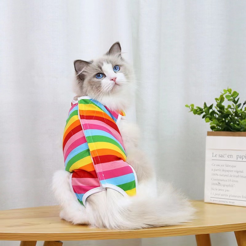 Pet Hospital Gown Harness Cat Neuter Suit For Cat Sterilization Operation With Pet Accessories