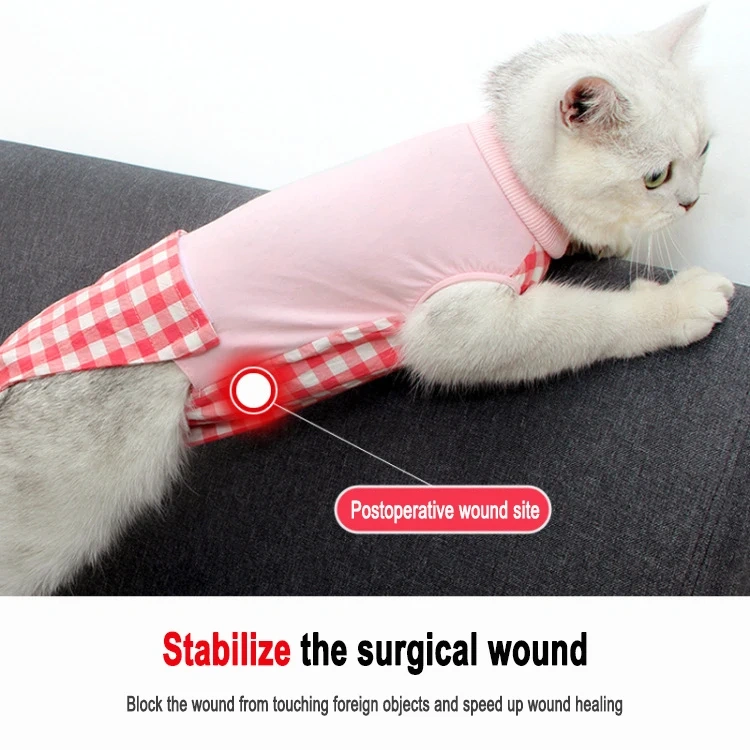 Ropa Para Mascotas Baju Kucing Ropa Gatos Wholesale Cat Postoperative Clothes Pet Surgery Recovery Suit Cat Clothes