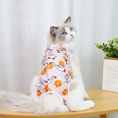Customized Pet Hospital Gown Harness Cat Neuter Suit For Cat Sterilization Operation With Pet Accessories