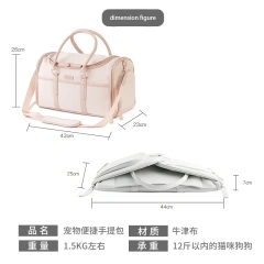 Pets Carrier Designed For Cats Small Dogs Puppies Pet Travel Carrying Handbag