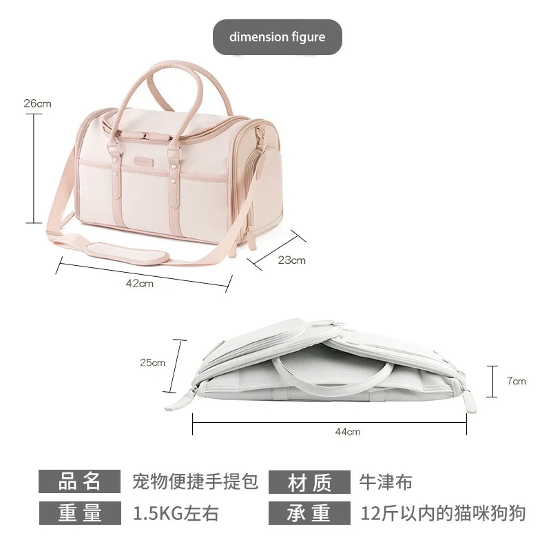 Pets Carrier Designed For Cats Small Dogs Puppies Pet Travel Carrying Handbag
