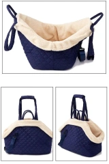 Fashion Portable Sling Luxury Quilted Tote Pet Dog Walking Crossbody Bag Cat Carrier Bag Travel