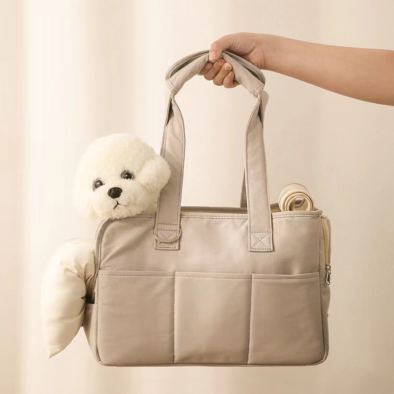 Fashionable Portable Cotton Breathable Soft Soft-Sided Pet Cat Carrier Dog Tote Bag