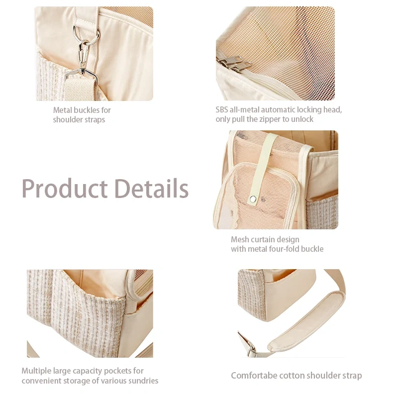 New Arrival Luxury Pet Carrier Sling Bag Handbag for Small Dog Cat Portable Pet Travel Bag Pet Carrier Bag