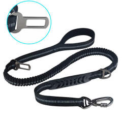 Most popular reflective anti-explosion and anti-escape large hook car-mounted dog leash for medium and large dogs