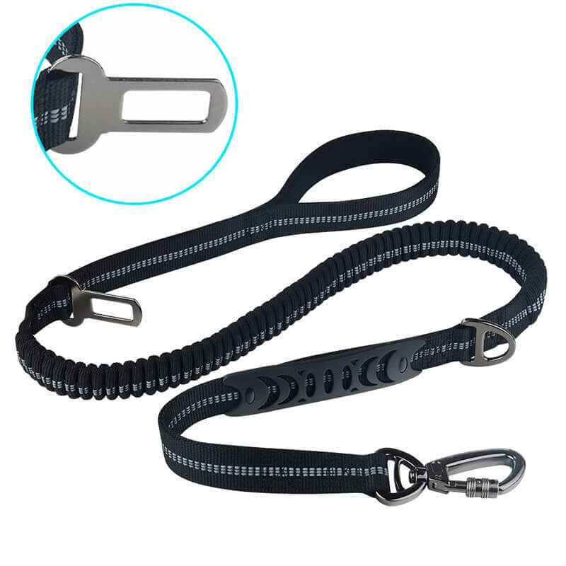 Most popular reflective anti-explosion and anti-escape large hook car-mounted dog leash for medium and large dogs