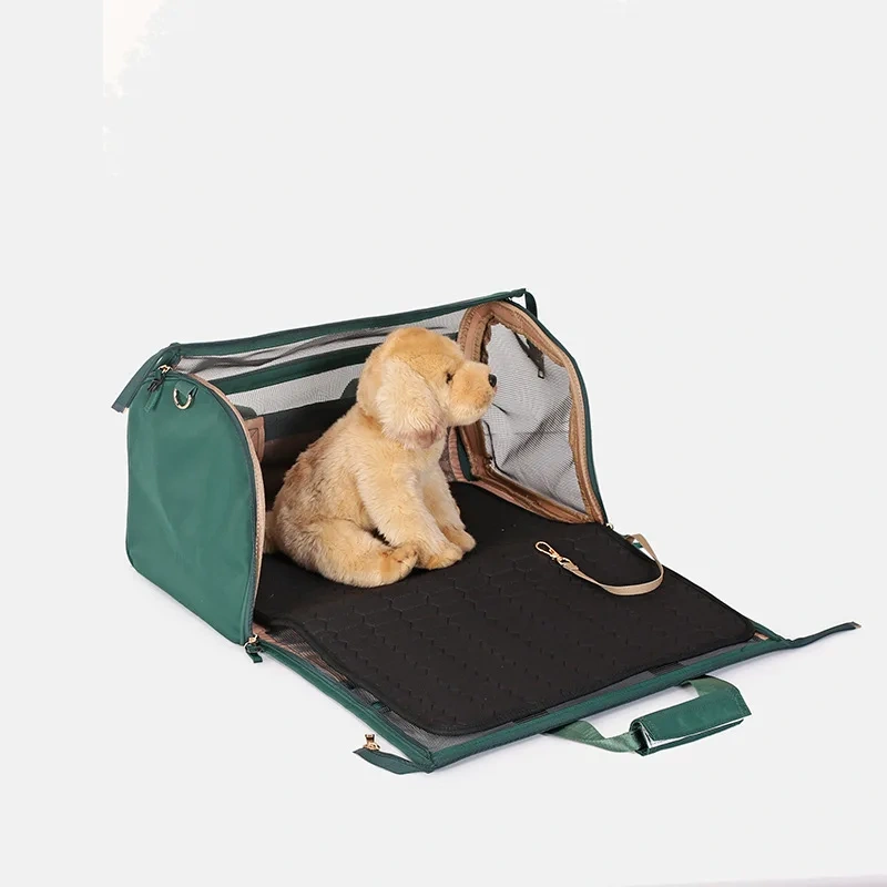 Wholesale Outdoor Portable Travel Carrying Waterproof Nylon Pet Dog Handbag With Zipper