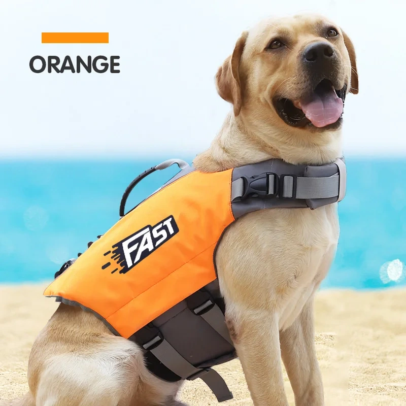 New summer print pet dog life jacket swimming suit dog swimsuit vest