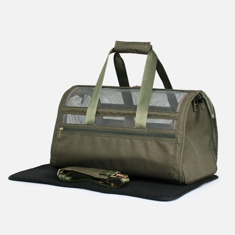 Wholesale Outdoor Portable Travel Carrying Waterproof Nylon Pet Dog Handbag With Zipper